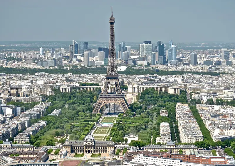 Eiffel Tower from the Tour Montparnasse 3, Paris