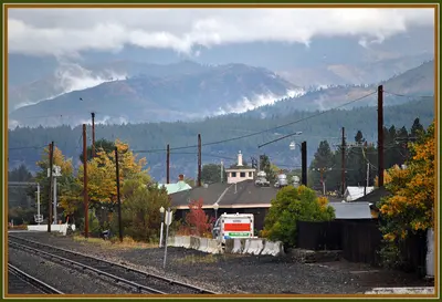 A View of Truckee from the California Zephyr