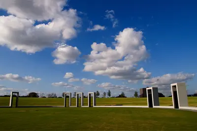 Bonfire Memorial Under Bright Texas Skies, near College Station
