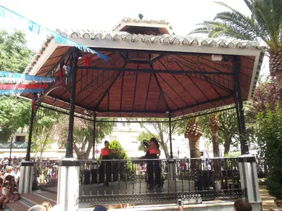 Flamenco dancing in the bandstand - Mijas