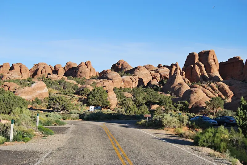Devils Garden - kemp v Arches, about 0.3 km from Devils Garden Campground