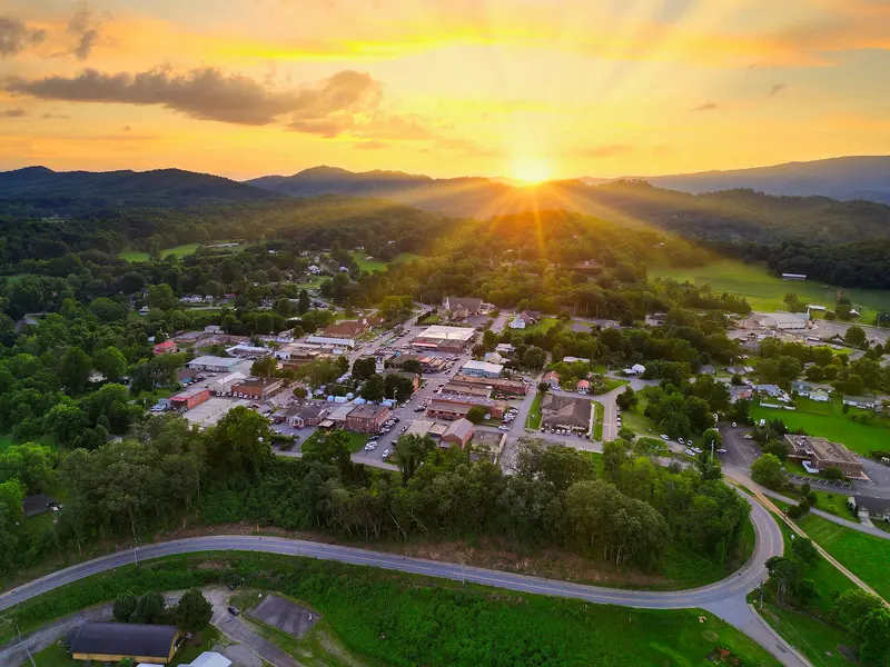 Downtown Hayesville, North Carolina, on