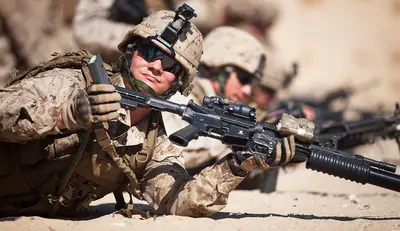 Flickr - DVIDSHUB - Filling in the gaps, ‘America’s Battalion’ begins final pre-deployment training exercise…