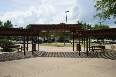 Stephenville August 2017 31 (Downtown Plaza and Cowboy Capital Walk of Fame)