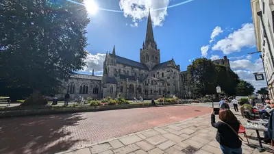 Chichester Cathedral Wide Angle Shot North Side