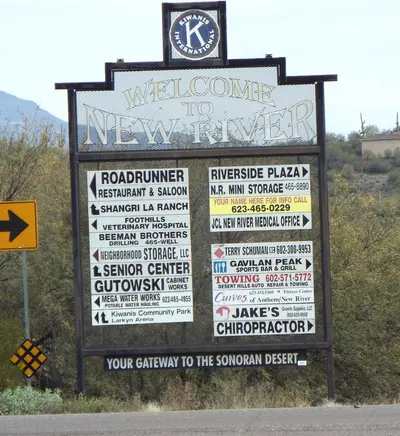 New River-Welcome to New River Marker