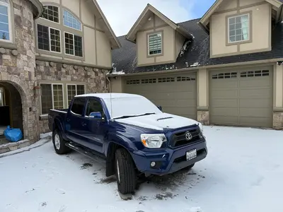 Toyota Tacoma in the Snow, near Big Bear City