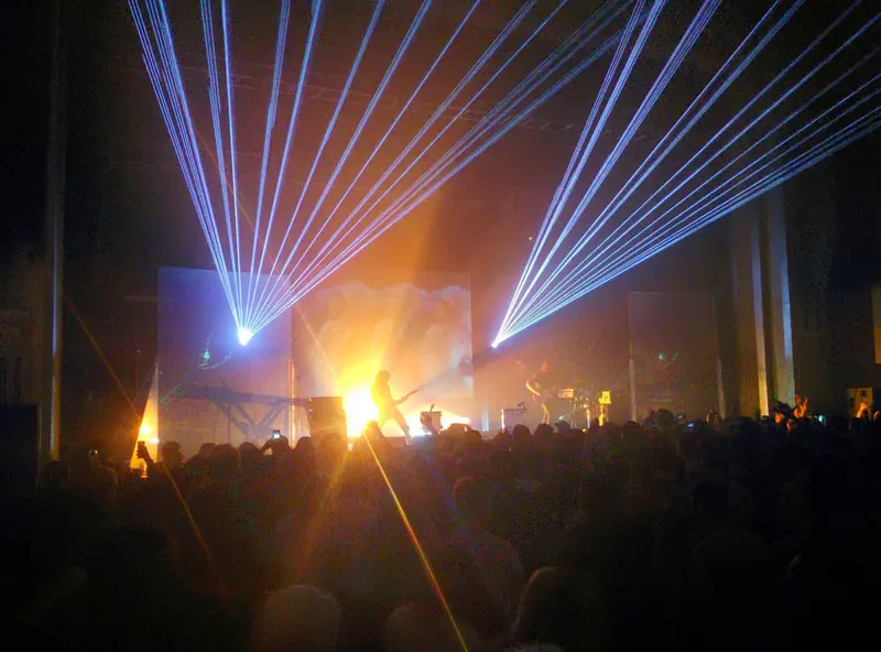Ratatat light show at Pomona Fox Theater
