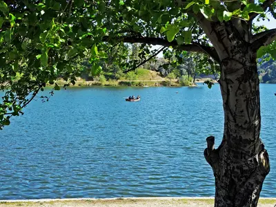 Fishing, Lake Gregory, CA, near Crestline