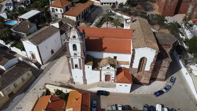 Vista aerea da Se de Silves, Algarve - Portugal - 11.03.2023